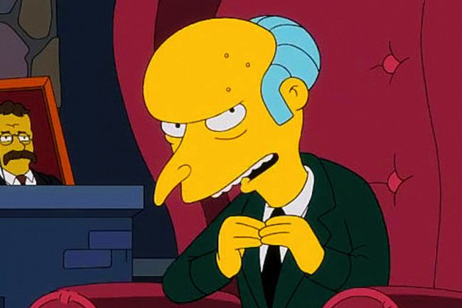 L Assistente Di Montgomery Burns Dei Simpson