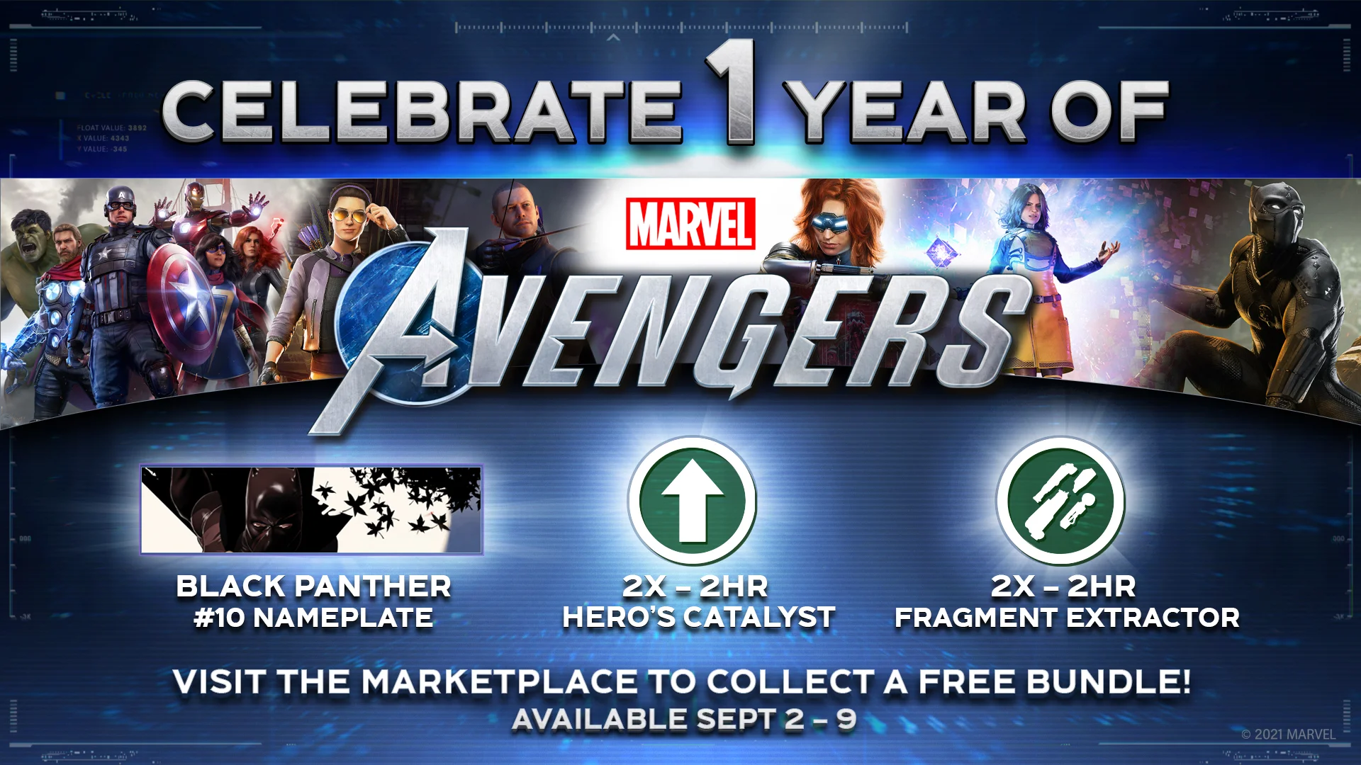 marvel's avengers primo anniversario