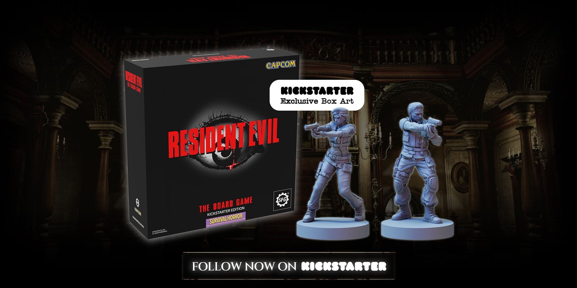 resident evil gioco tavola kickstarter