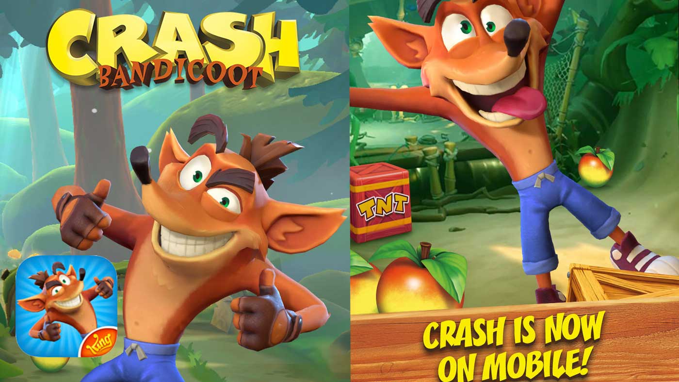 Crash Bandicoot annunciato il gioco mobile dagli autori di Candy Crush
