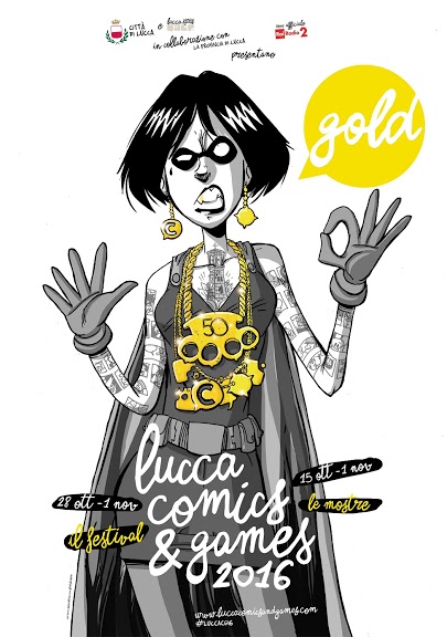 Poster Lucca Comics & Games Gold