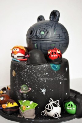 angry bird star wars cake3