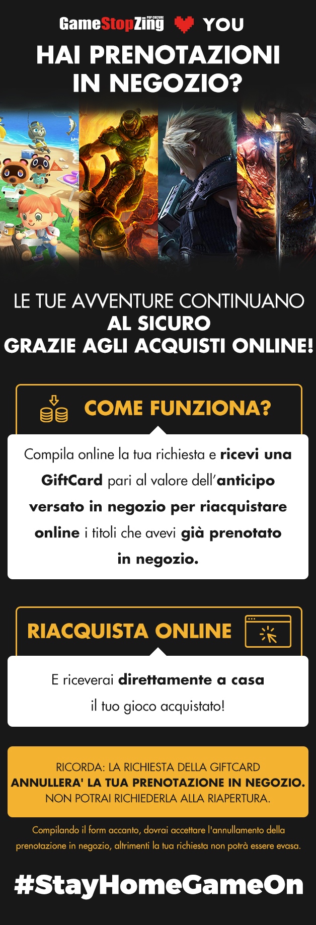 gamestop prenotazioni