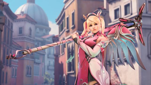 Overwatch Mercy Rosa