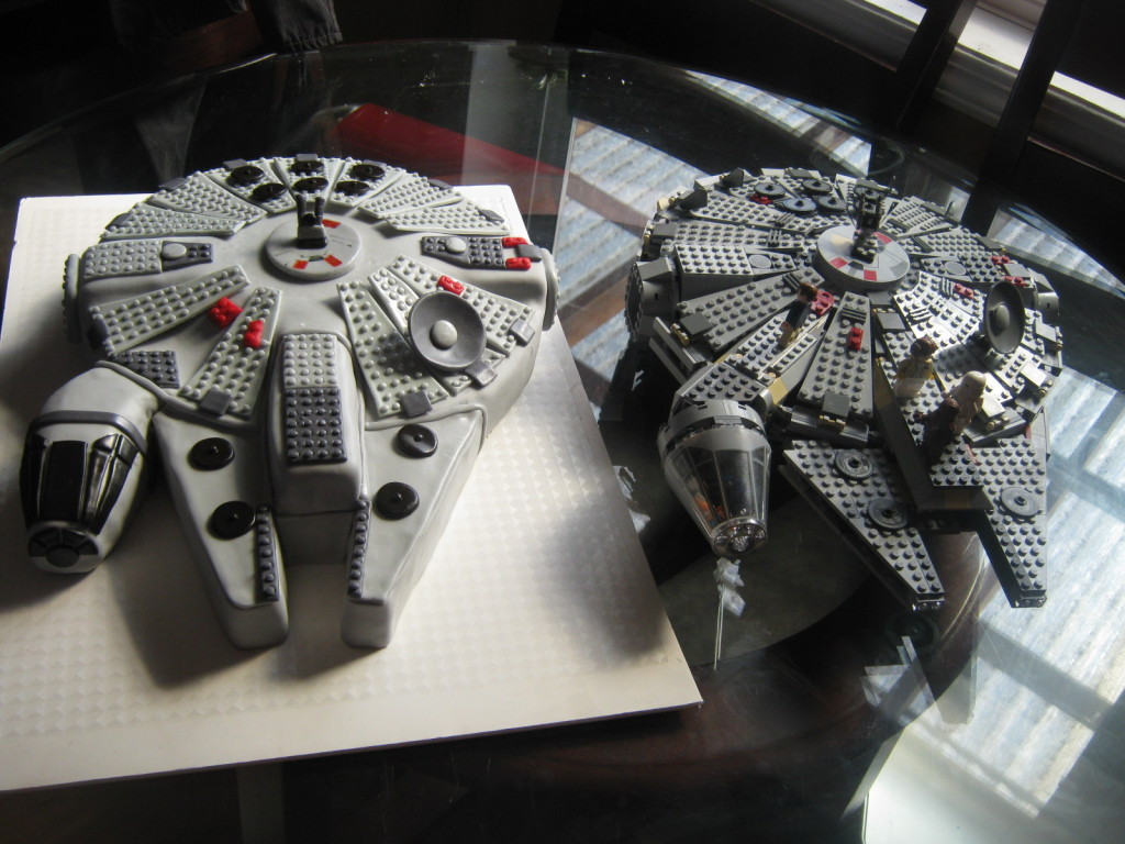 millenium falcon lego  by heather