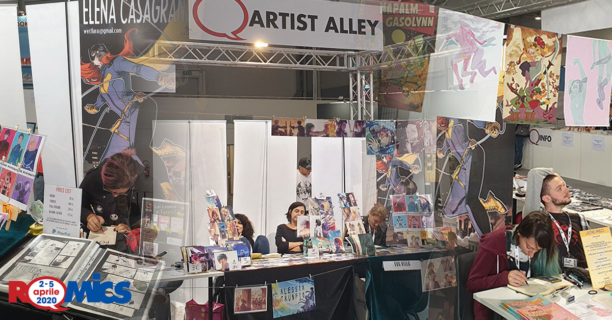 romics primaverile artist alley