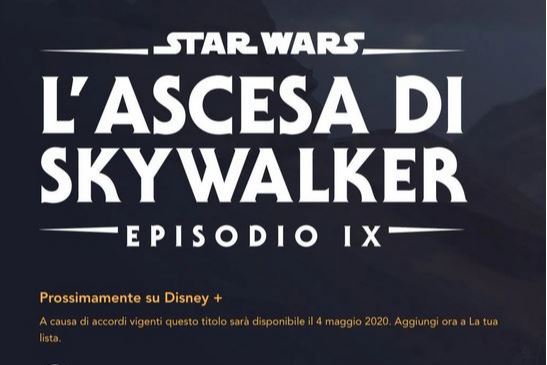 star wars ascesa skywalker