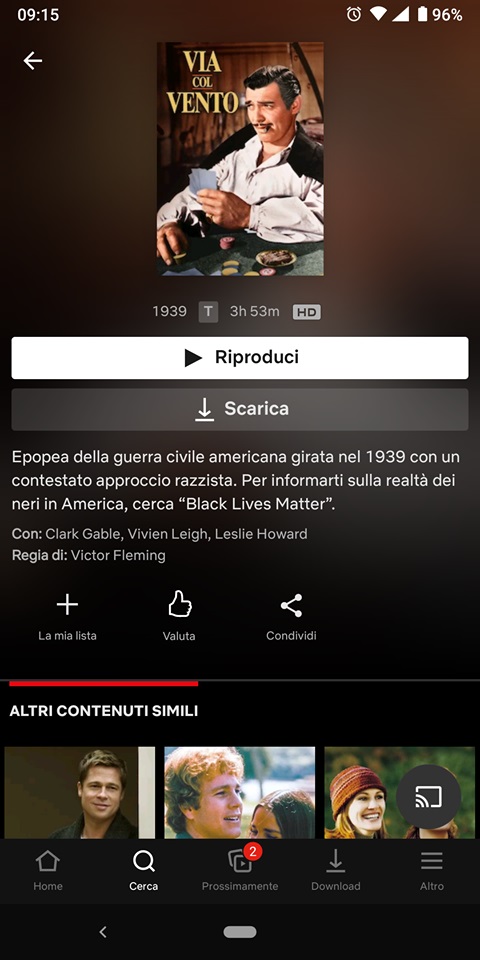 via col vento oliver stone